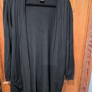 Elegant Black Women's Cardigan
